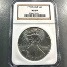 1996 Silver Eagle NGC MS 69 (87616)