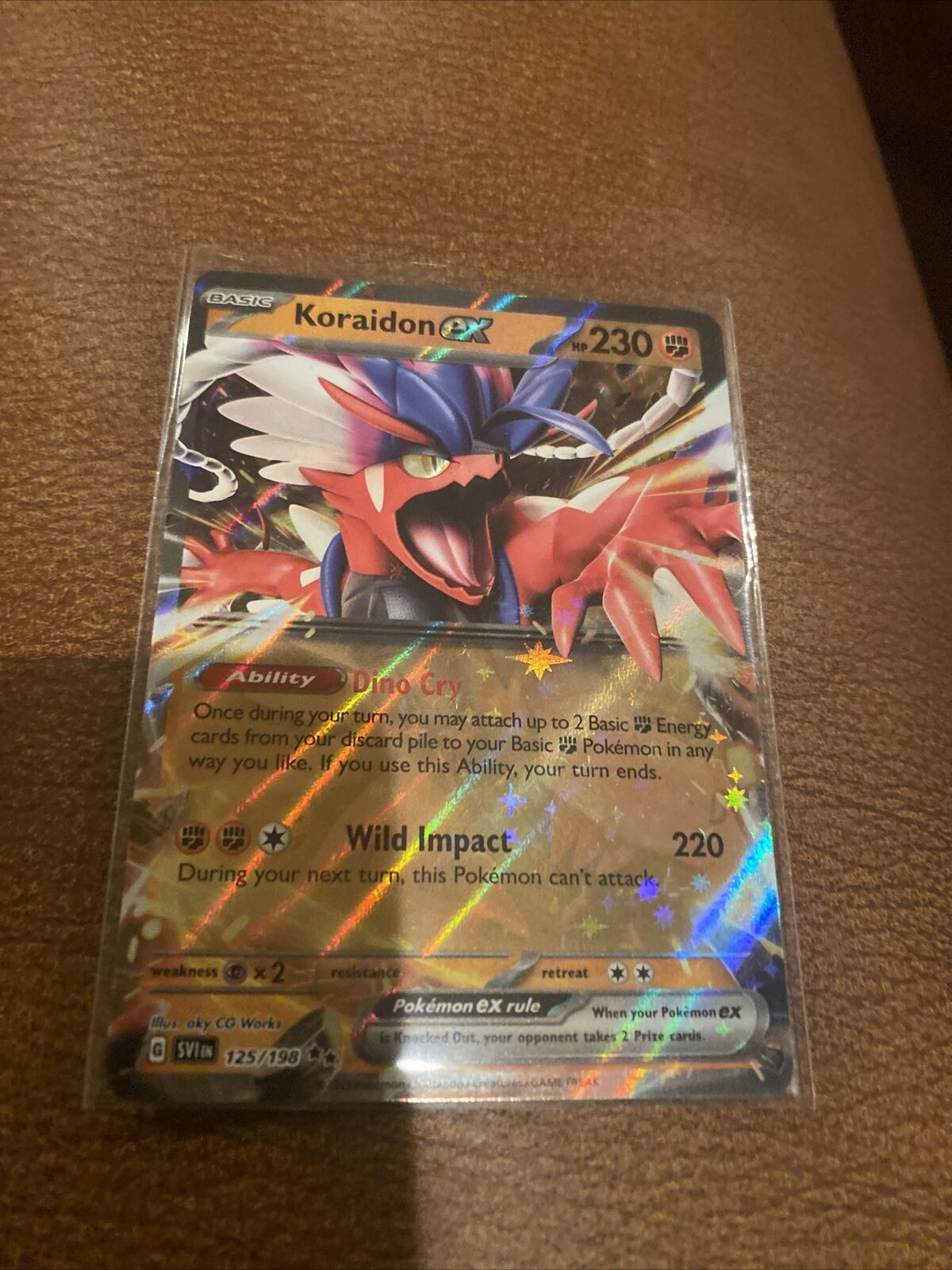 Koraidon Ex Hp 230 Holo #125 Pokémon Card 2023