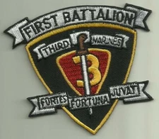 1st BATTALION 3d MARINES USMC MILITARY PATCH LAVA DOGS HAWAII READ FULL AD