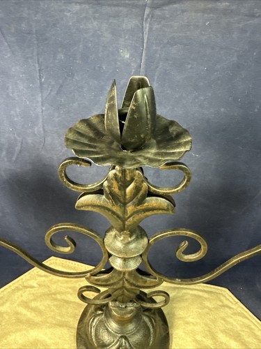 Southern Living At Home Sherwood Iron Candelabra Candle Holder Heavy - Picture 2 of 16
