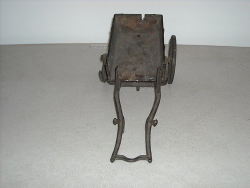 Antique Reiss’d Brand 1880’s Reversible Cast Iron Toy Cart Original RESTORATION - Picture 9 of 16
