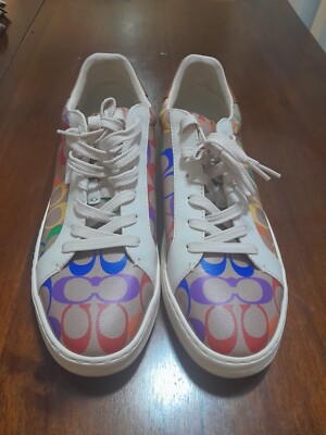 Coach Rainbow Canvas Womens Sneakers Size 11 C 21/113