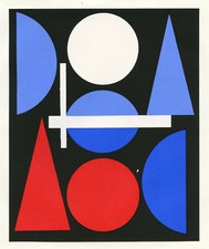 Auguste Herbin Sérigraphie Imprimée En 1964 - Hard Edge
