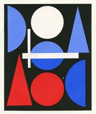 Auguste Herbin serigraph printed in 1964 - Hard Edge