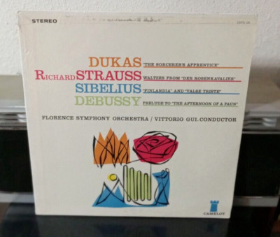 DUKAS / STRAUSS / SIBELIUS / DEBUSSY Florence Symphony - Camelot Records LP NEW