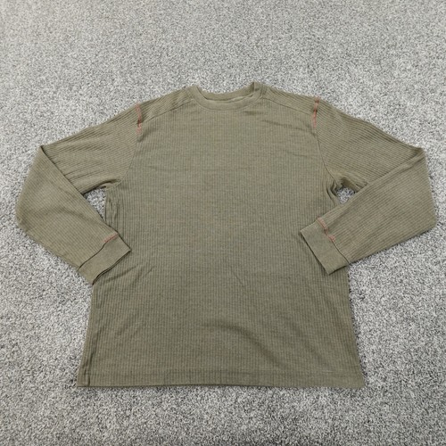 VINTAGE Timberland Sweater Mens Medium Green Weathergear Outdoor Knit Sweatshirt