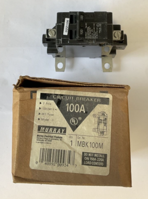 MURRAY M1 100A CIRCUIT BREAKER 120/240VAC 2POLE MODEL 1 | eBay