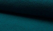 Double Sided Cotton TERRY TOWELLING Fabric Material - PETROL