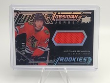 Nicolas Beaudin 20-21 Upper Deck Black Obsidian Jersey Hockey Card