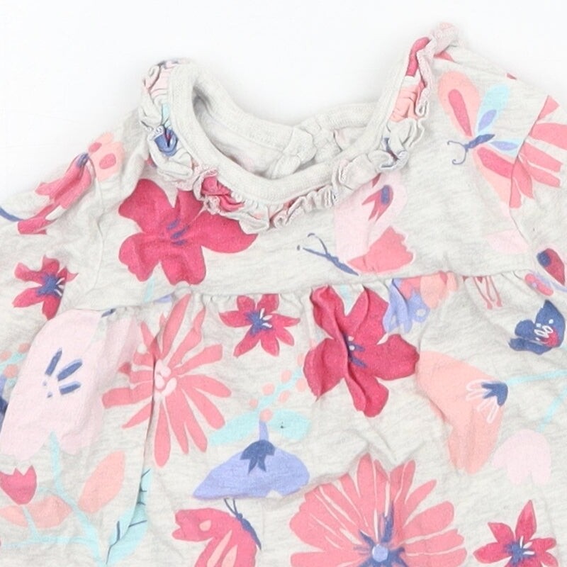 T-shirt George Fille 3-4 Ans - Bleu à Pois - Coton - Occasion