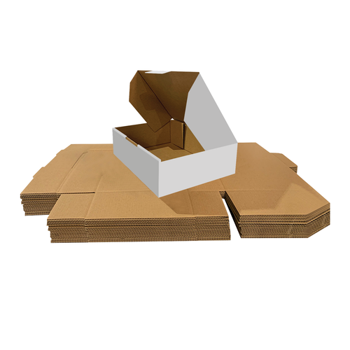 White Mailing Box Cardboard Shipping Carton Mailer Parcel Small Medium Large A7 - Picture 17 of 90
