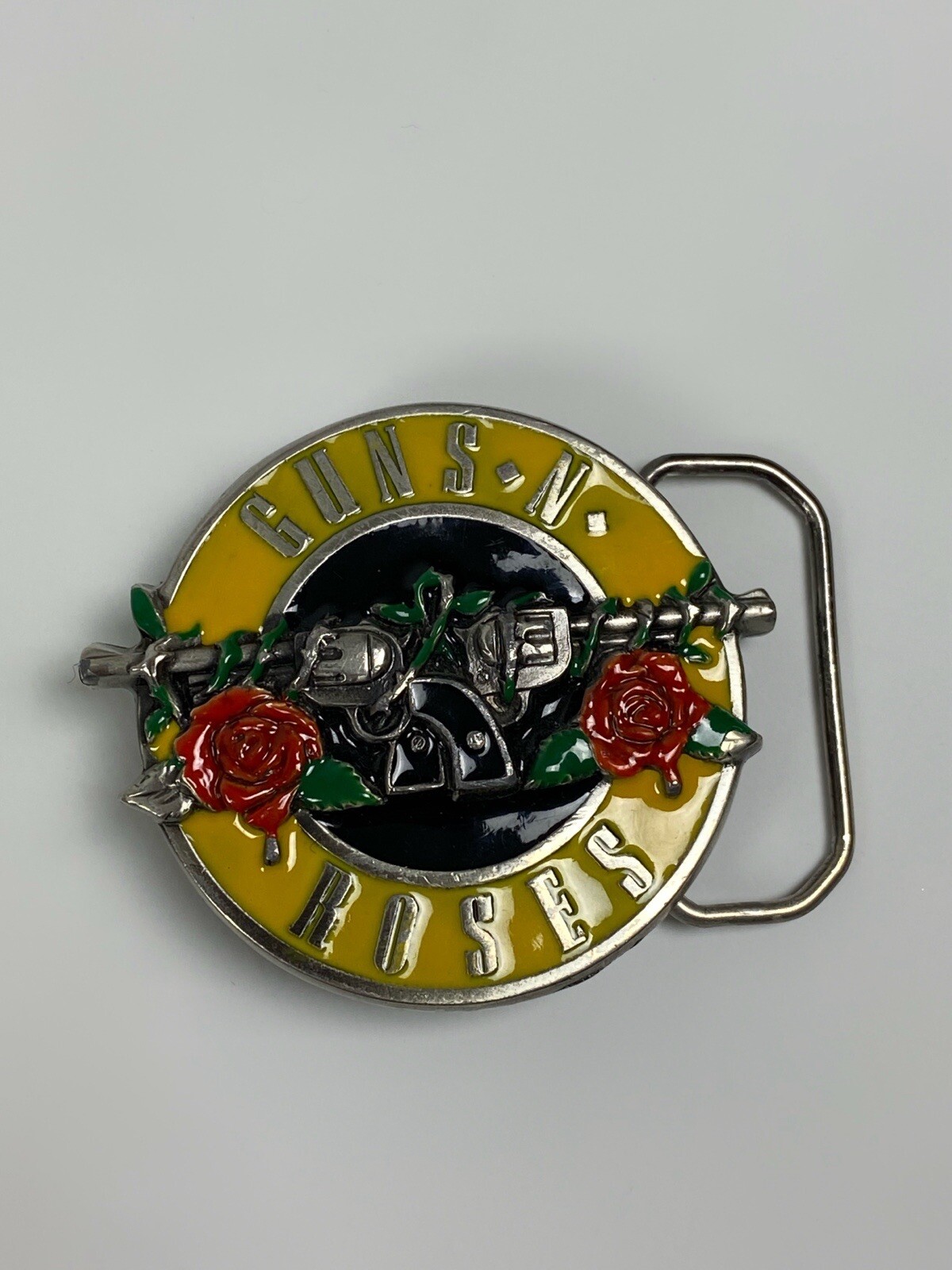 1992 Vintage Guns N Roses Belt Buckle Made in USA Gem