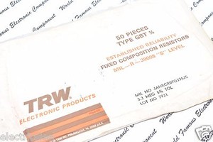 10pcs-TRW-GBT-3-3M-3M3-5-1-4W-MIL-Carbon-Composition-Resistor-JANRCR07G335JS