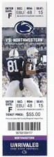 2014 PENN STATE NITTANY LIONS VS NORTHWESTERN TICKET STUB 9/27 COLLEGE FOOTBALL