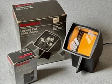 Vintage View-Master Pana-Vue 1 Lighted 2X2 Slide Viewer with Transformer w/boxes