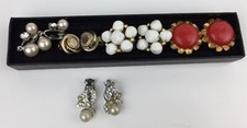 Clip On Earrings 5 Set Beautiful costume jewelry