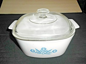 corning ware blue flowers
