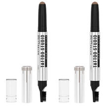 Maybelline Tattoo Studio Brow Lift Stick Makeup, Soft Brown (2 Pack)