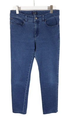 ARMANI JEANS Jeans Damen W31 Fade Effect Stretchy Slim Fit Knöchel Blau
