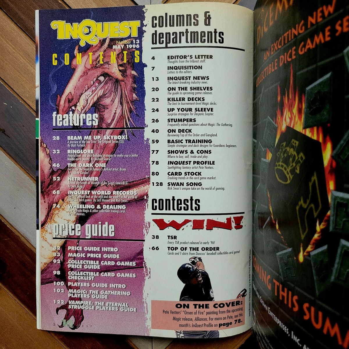Inquest Gamer #13 (Wizard May 1996) DARK ONE | Guide To CCG