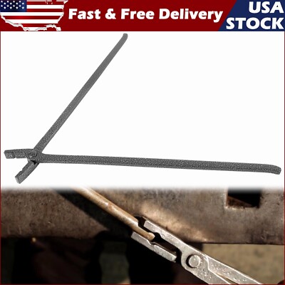 1/4-Inch Flat Jaw Tongs, Hand-Forged  Blacksmith Tongs Tool for 1/4'' Flat Stocks