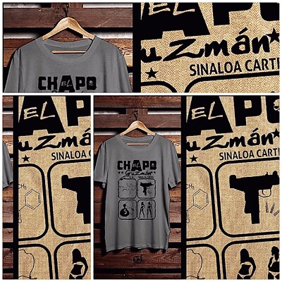 El Chapo T-Shirt Sinaloa Cartel Mexican Cartel Crime Boss