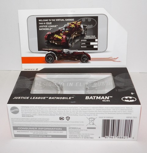 Batman Hot Wheels ID Serie 2 DC LIGA DE LA JUSTICIA BATMOBILE Edición Limitada #02/04 NUEVO - Imagen 5 de 7