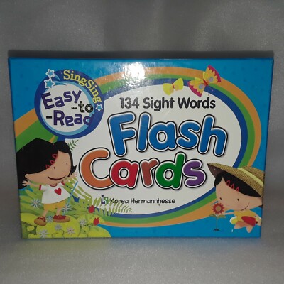 KOREA HERMANNHESSE FLASH CARDS 134 SIGHT WORDS SingSing easy-to-read | eBay