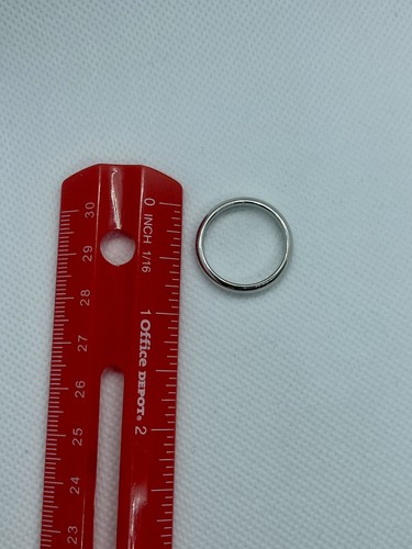 14k white gold men's Artcarved wedding band size 8.5 5.32g estate - Picture 3 of 4