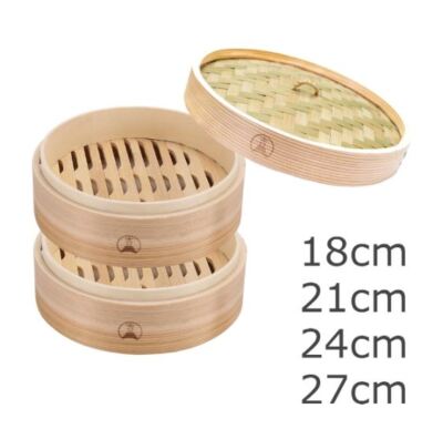 YOSHIFUJI KOGEI Cedar Steamer Basket 2 tiers with 20 Sheets Made in China NEW