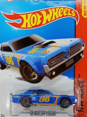 Hot Wheels HW Race '68 Mercury Cougar #181/250 White 1/64 Mattel Die Cast