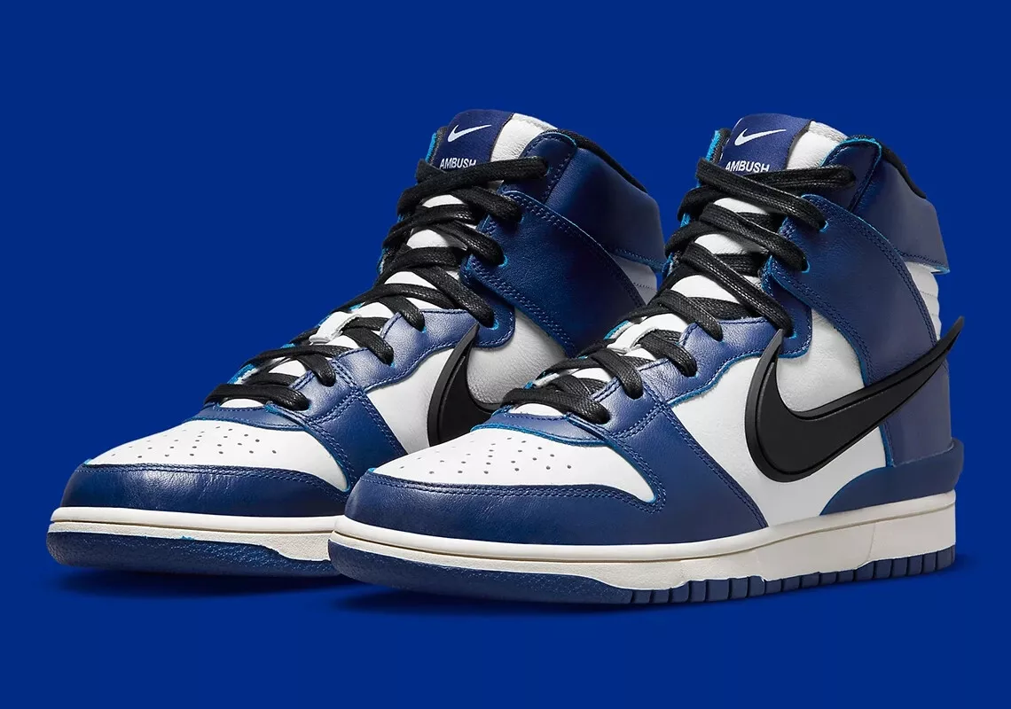 Nike Dunk High AMBUSH Deep Royal CU7544-400 Size 10 Limited Collab ...