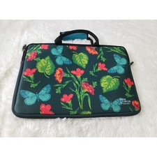 India circus by krsnaa mehta butterfly green floral laptop case