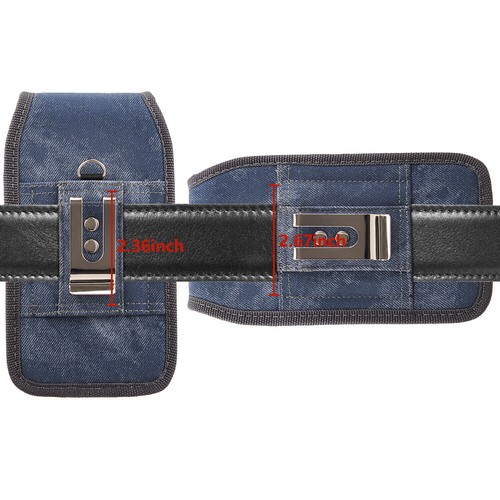 For Samsung Note 10+ S8+ S9+ S10+ Phone Case Pouch Holster Belt Clip 2 Card Slot - Picture 12 of 60