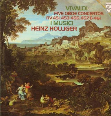 Vivaldi(Vinyl LP)Five Oboe Concertos-Philips-9500 299-Netherlands-1977-VG+/NM