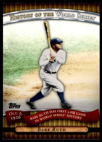 2010 Topps History of the World Series Babe Ruth New York Yankees #HWS5