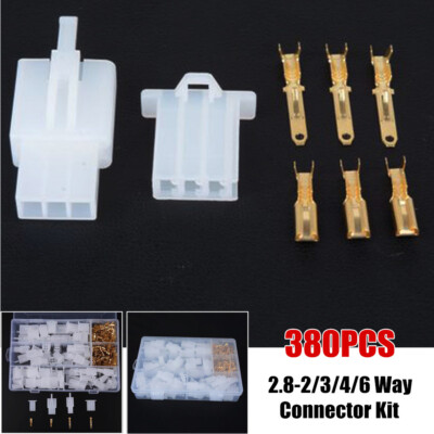 Motorcycle & Auto Wiring Connector Repair Kit - Universal Terminal & Harness Loom Set