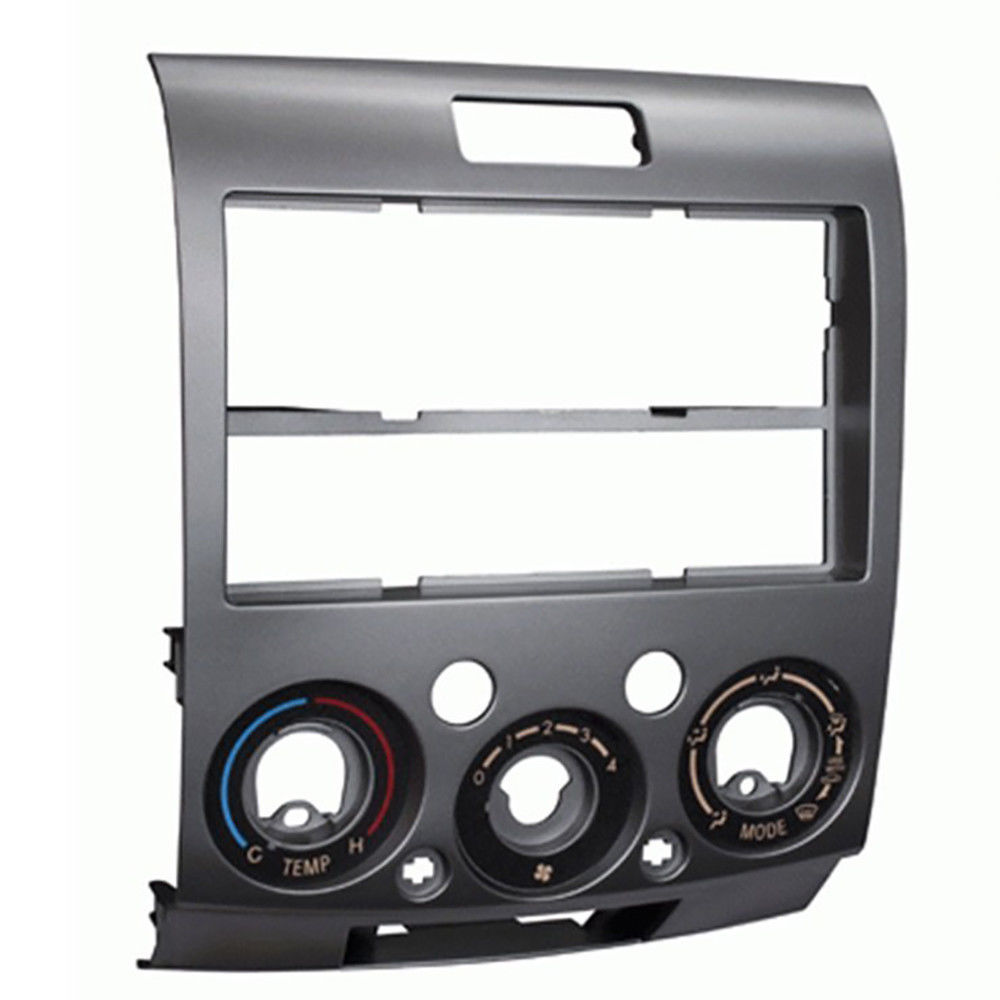 Silver DIN Dash Kit - 2007 2008 2009 2010 2011 Mazda BT50 CX7 CX9 MX5 RX8 2 3 5