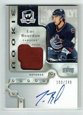 06-07 UD Upper Deck The Cup  Luc Bourdon  /249  Rookie  Patch  Auto