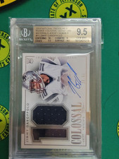 2014 National Treasures Jimmy Garoppolo rookie auto Colossal Signature 9.5