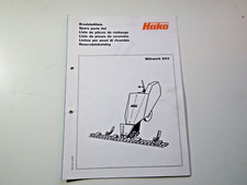 Ersatzteilliste Hako Hakorette Mähwerk (5114) Original Hako Hausdruckerei