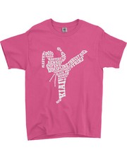 Girls Karate Typography Youth T-Shirt Martial Arts Gift Idea