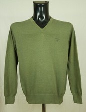  MENS GANT JUMPER V NECK COTTON SIZE M VGC../