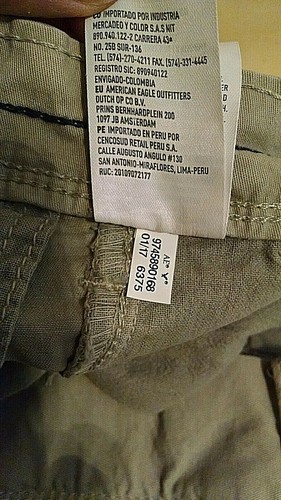 AMERICAN EAGLE OUTFITTERS SHORTS NEW SIZE 26 SLIM EXTREME FLEX GRAY CLAY UNISEX* - Picture 7 of 10