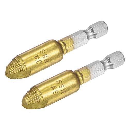 Steel Damaged Screw Extractor 2pcs 