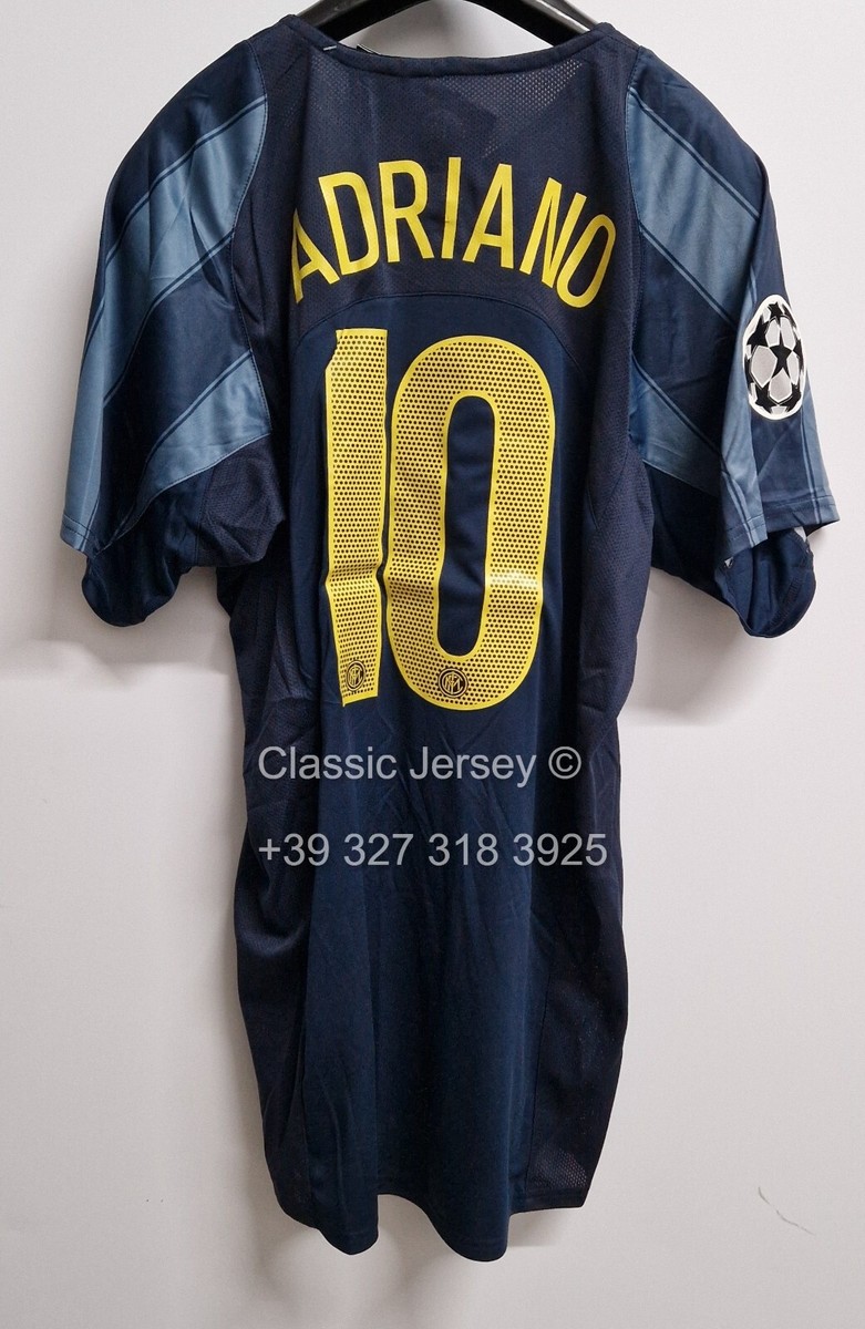 Inter Third Jersey 2004 2005 ADRIANO 10 Imperatore Size L | eBay