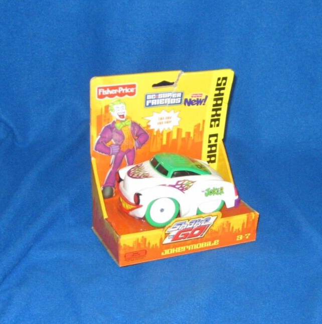 Fisher Price Dc Superfriends Shake N Go Jokermobile Car W1900