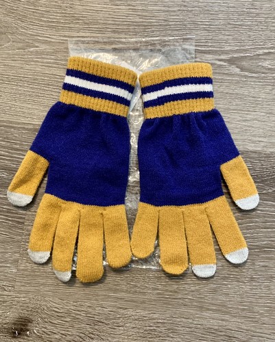Baltimore Ravens Knit Gloves NFL Team Warm Winter Stretch Women's L Large New - Picture 6 of 11