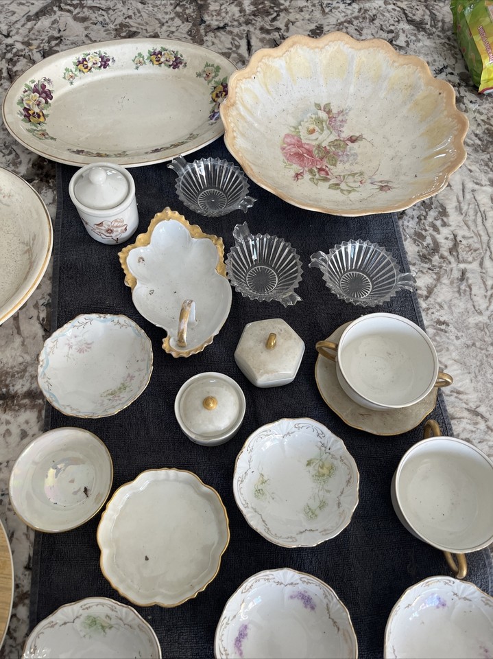 21 Pieces Variety Vintage Noritake Plate Gold Noritake Trim Saucers