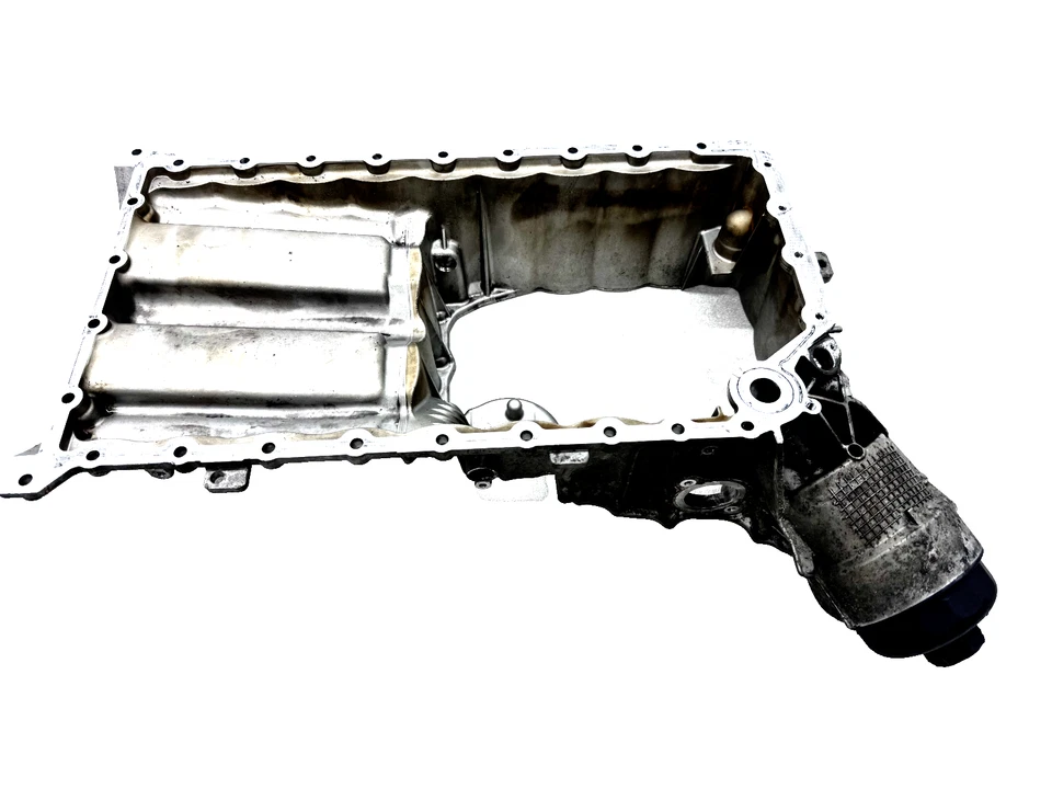 2007-2010 PORSCHE CAYENNE TWIN TURBO 4.8L V8 UPPER ENGINE OIL PAN CRADLE OEM - Image 2 of 4